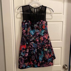 Nanette Lepore Multicolored Cocktail Dress - Size 2